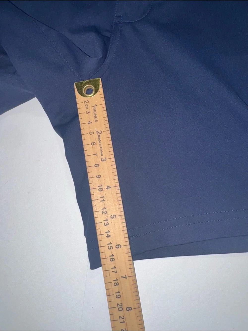 Quince ProTech Golf Shorts Wavecrest Blue Size 34 7” Inseam